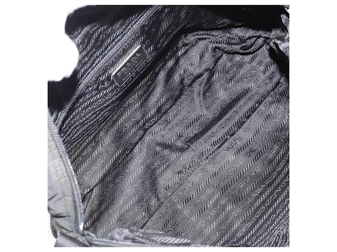 PRADA Shoulder Bag Nylon Black Silver - vista 10