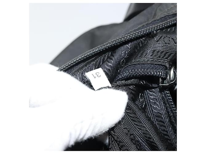 PRADA Shoulder Bag Nylon Black Silver - vista 12