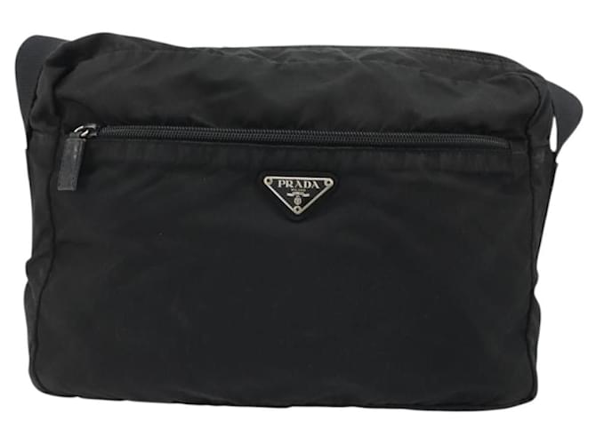PRADA Shoulder Bag Nylon Black Silver - vista 13