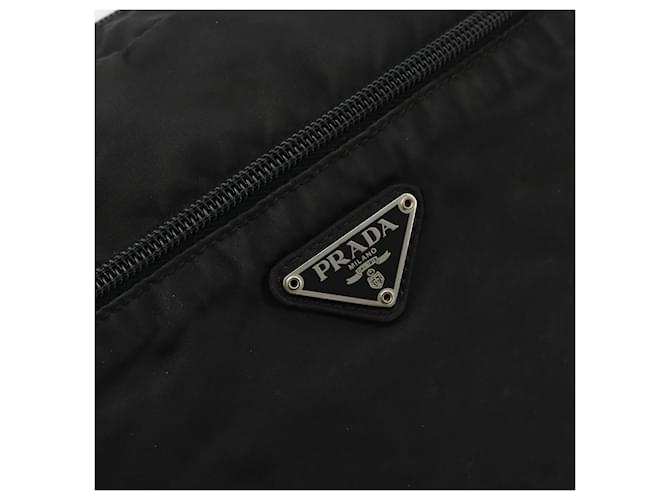 PRADA Shoulder Bag Nylon Black Silver - vista 18