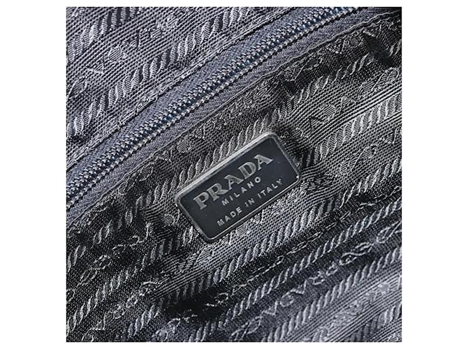 PRADA Shoulder Bag Nylon Black Silver - vista 19