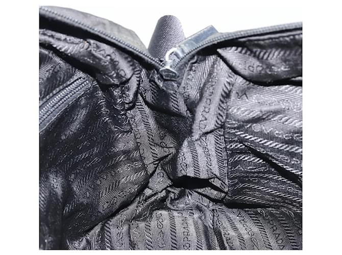 PRADA Shoulder Bag Nylon Black Silver - vista 20