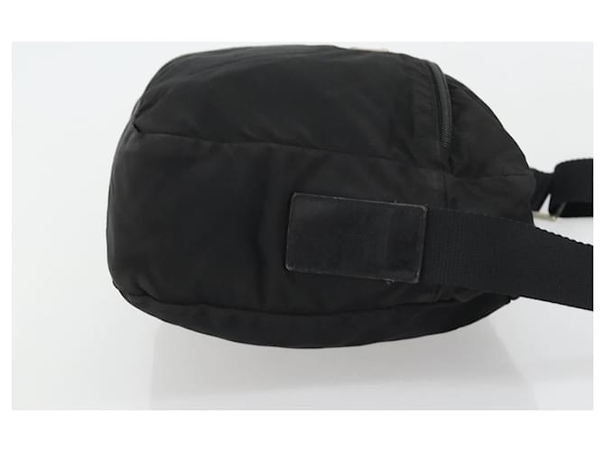PRADA Shoulder Bag Nylon Black Silver - vista 3