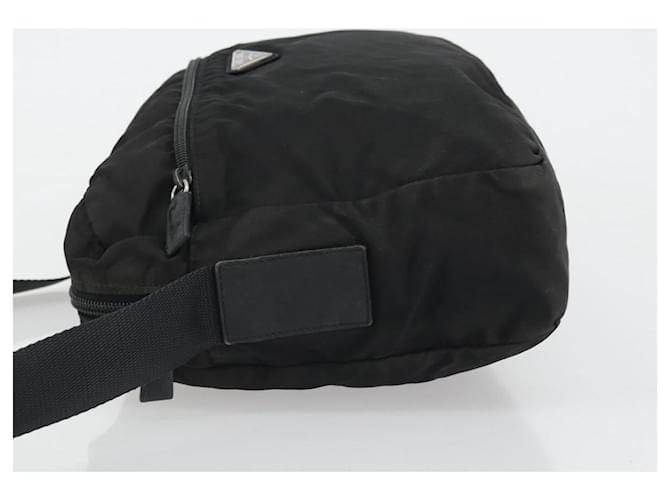 PRADA Shoulder Bag Nylon Black Silver - vista 4