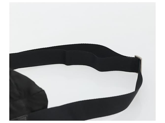 PRADA Shoulder Bag Nylon Black Silver - vista 8