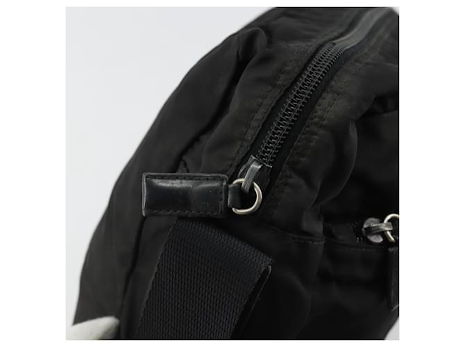 PRADA Shoulder Bag Nylon Black Silver - vista 9