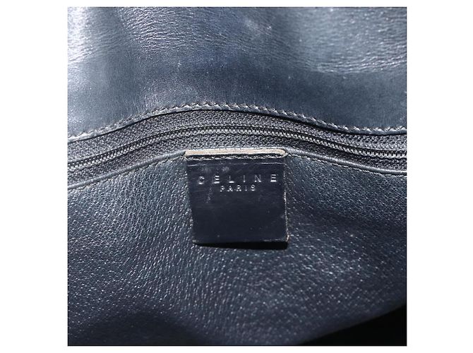 Céline CELINE Macadam Canvas Hand Bag PVC Leather Black Gold - vista 17