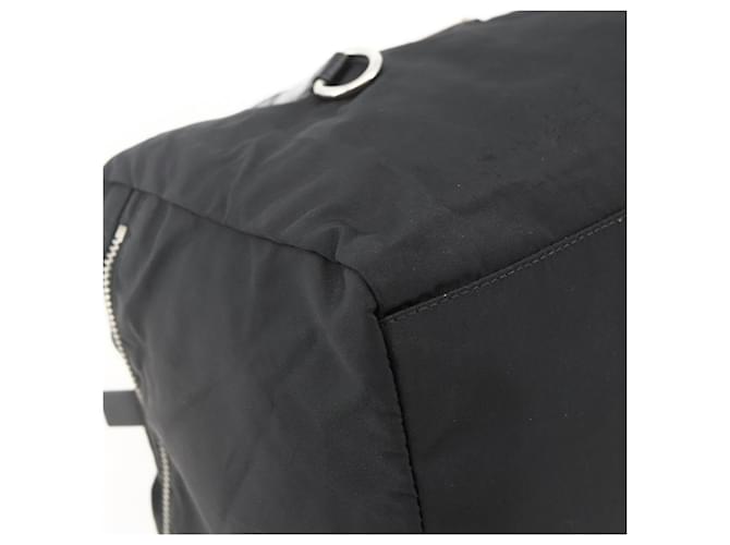 PRADA Boston Bag Nylon Black Silver - vista 15