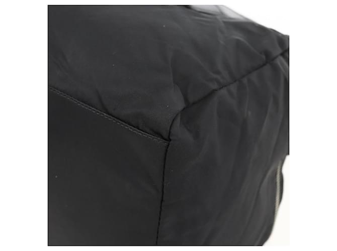 PRADA Boston Bag Nylon Black Silver - vista 16