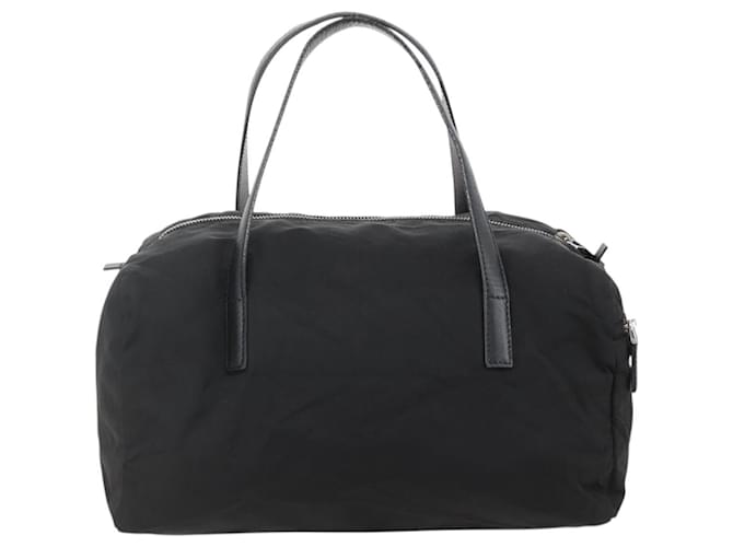 PRADA Boston Bag Nylon Black Silver - vista 2