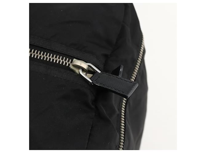 PRADA Boston Bag Nylon Black Silver - vista 9