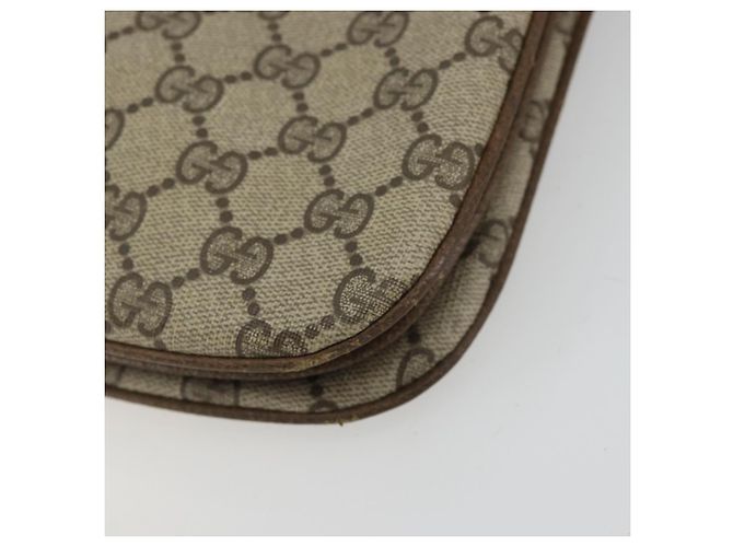 GUCCI GG Supreme Web Sherry Line Bag PVC Beige Gold 10 02 037 - vue 14