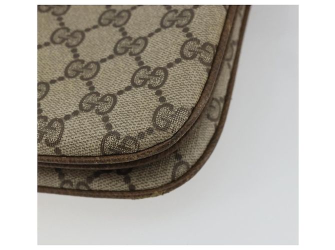 GUCCI GG Supreme Web Sherry Line Bag PVC Beige Gold 10 02 037 - vue 16