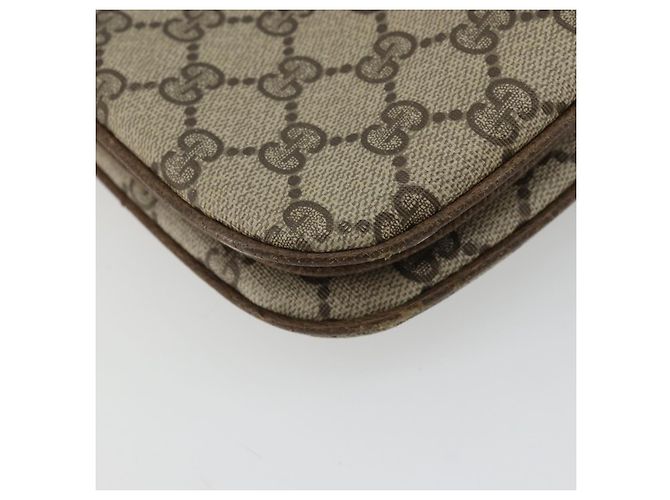 GUCCI GG Supreme Web Sherry Line Bag PVC Beige Gold 10 02 037 - vue 17