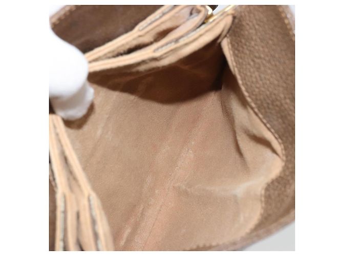 GUCCI GG Supreme Web Sherry Line Bag PVC Beige Gold 10 02 037 - vue 24