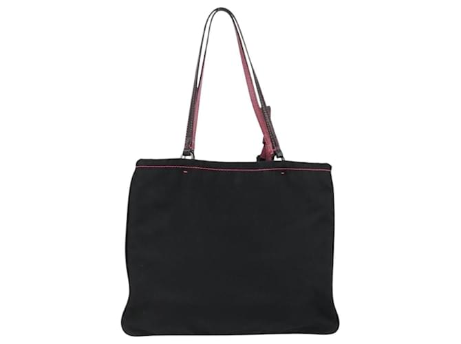 PRADA Hand Bag Nylon Black Silver - vista 2