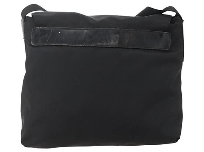 PRADA Shoulder Bag Nylon Black Silver - vista 2