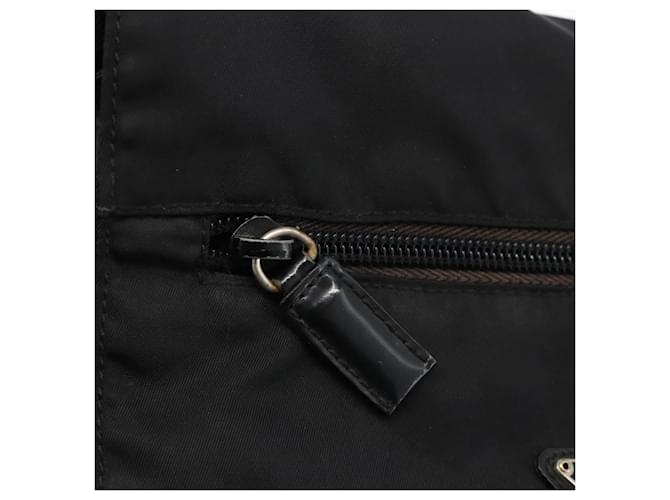 PRADA Shoulder Bag Nylon Black Silver - vista 20