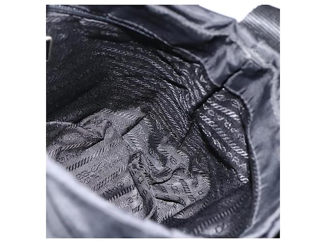 PRADA Shoulder Bag Nylon Black Silver - vista 23