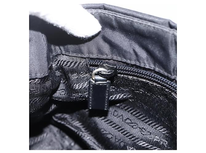 PRADA Shoulder Bag Nylon Black Silver - vista 25
