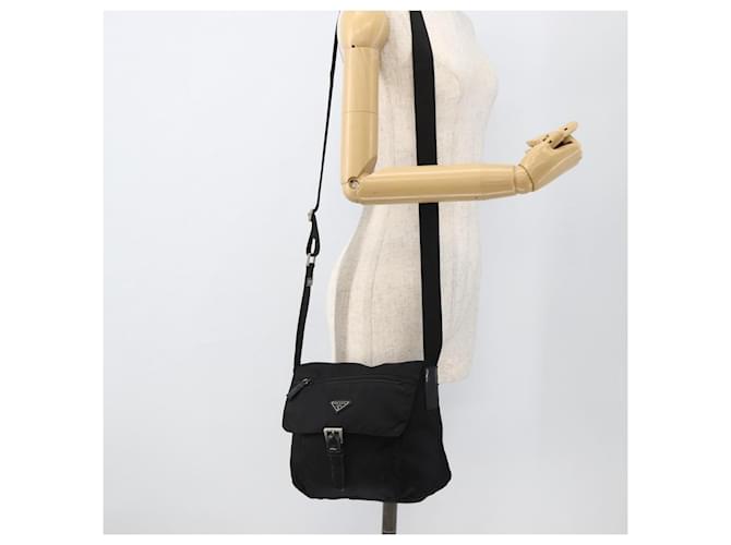 PRADA Shoulder Bag Nylon Black Silver - vista 28