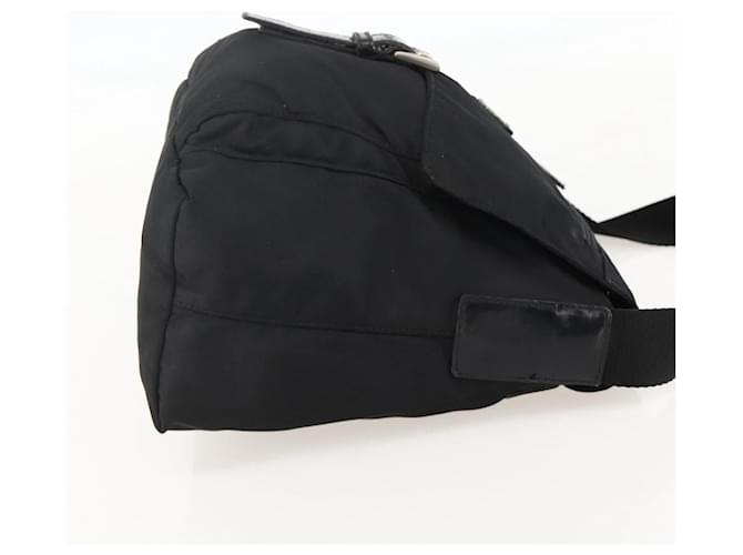 PRADA Shoulder Bag Nylon Black Silver - vista 4