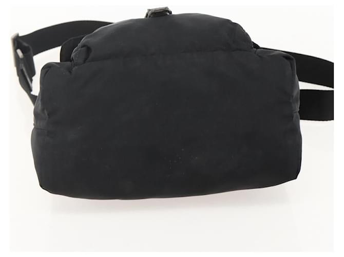 PRADA Shoulder Bag Nylon Black Silver - vista 5