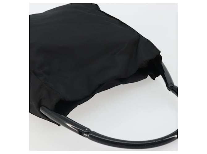 PRADA Hand Bag Nylon Black Silver - vista 6