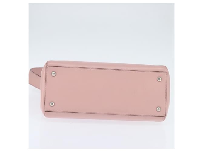 FENDI Dot Com Hand Bag Leather 2way Pink Silver - vista 11