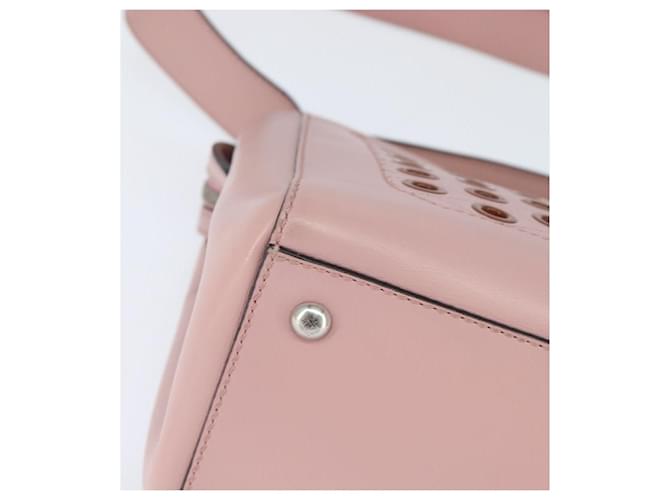 FENDI Dot Com Hand Bag Leather 2way Pink Silver - vista 12