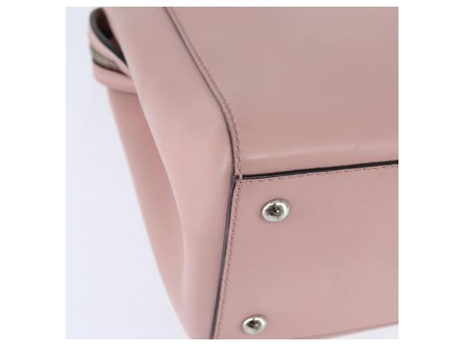 FENDI Dot Com Hand Bag Leather 2way Pink Silver - vista 14