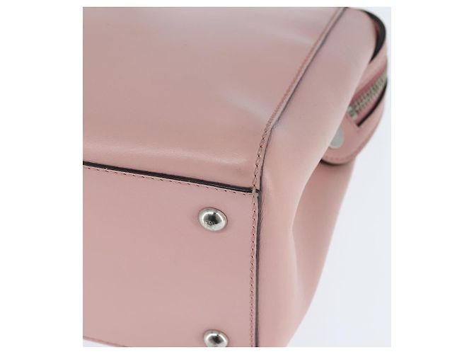 FENDI Dot Com Hand Bag Leather 2way Pink Silver - vista 15