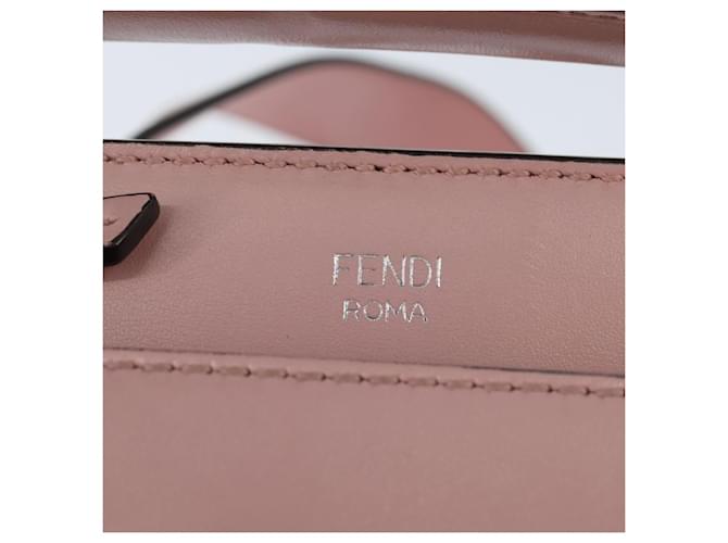 FENDI Dot Com Hand Bag Leather 2way Pink Silver - vista 16