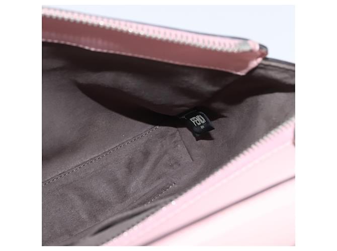 FENDI Dot Com Hand Bag Leather 2way Pink Silver - vista 21