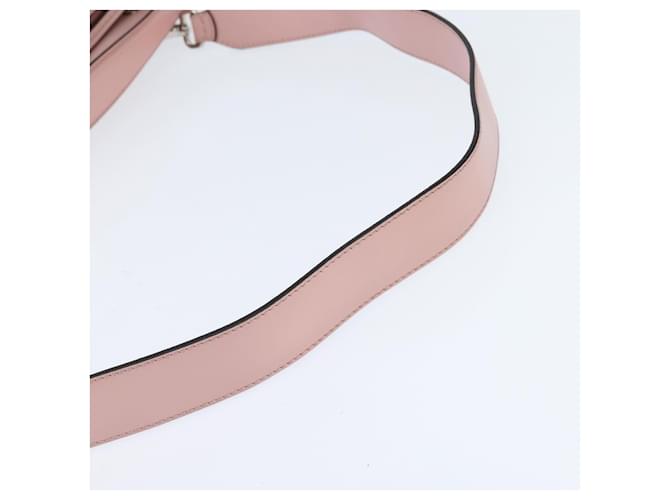 FENDI Dot Com Hand Bag Leather 2way Pink Silver - vista 9