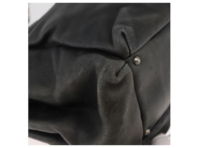CHANEL Chain Shoulder Bag Lamb Skin Black CC - vista 10