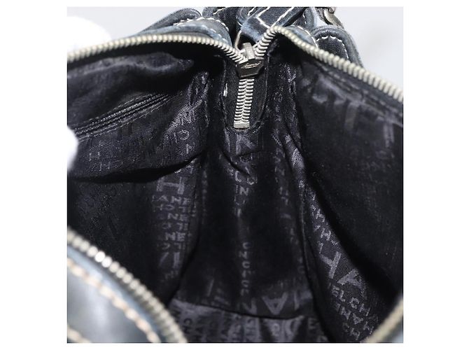 CHANEL Chain Shoulder Bag Lamb Skin Black CC - vista 18