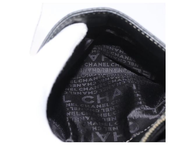 CHANEL Chain Shoulder Bag Lamb Skin Black CC - vista 22