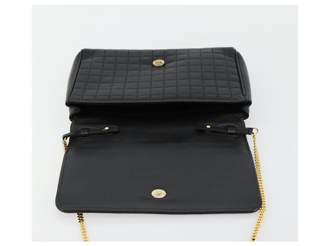 Céline CELINE Chain Shoulder Bag Leather Black Gold - vista 15