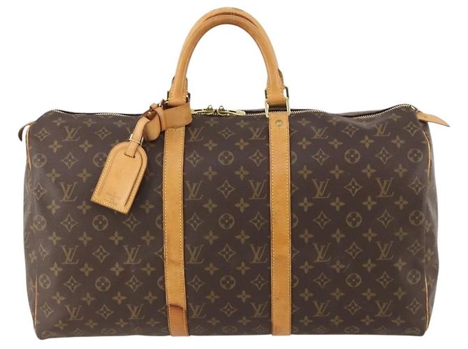LOUIS VUITTON Monogram Keepall 50 Boston Bag M41426 LV - vista 13