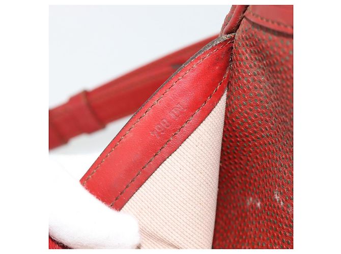 LOUIS VUITTON Challenge Cup Reporter Shoulder Bag Leather Red LV - vista 12