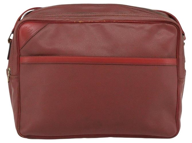 LOUIS VUITTON Challenge Cup Reporter Shoulder Bag Leather Red LV - vista 13