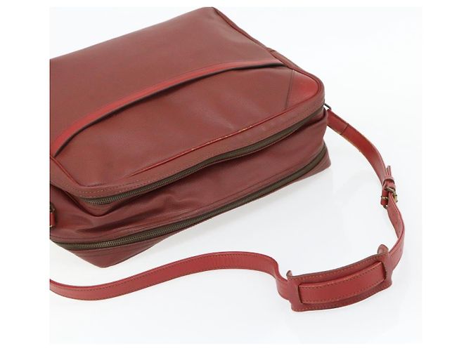 LOUIS VUITTON Challenge Cup Reporter Shoulder Bag Leather Red LV - vista 7
