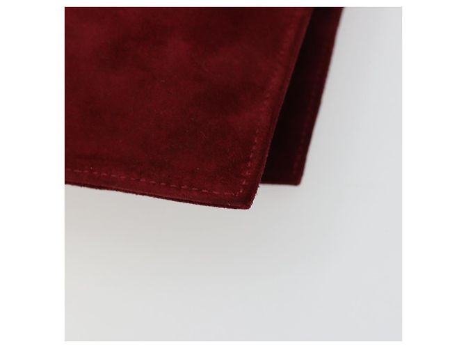 FENDI Plastic Chain Shoulder Bag Suede Red - vista 12