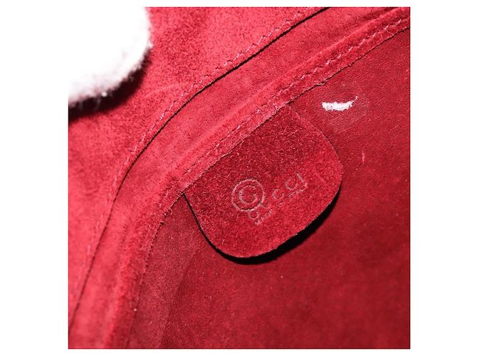 FENDI Plastic Chain Shoulder Bag Suede Red - vista 15