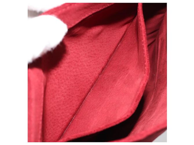 FENDI Plastic Chain Shoulder Bag Suede Red - vista 19