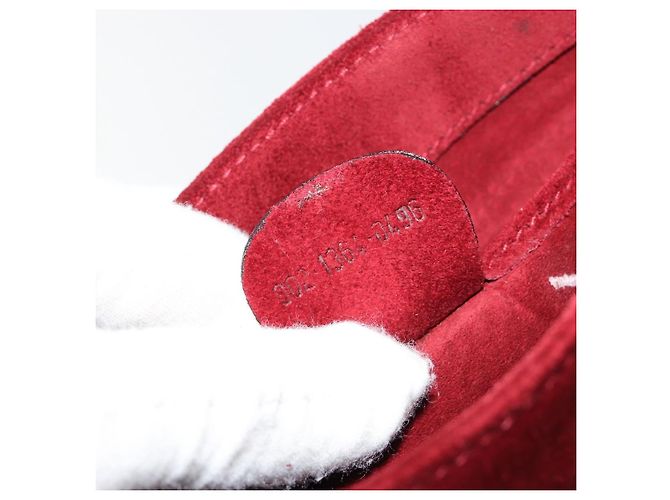 FENDI Plastic Chain Shoulder Bag Suede Red - vista 21