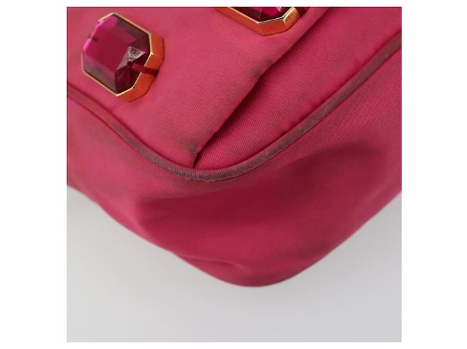 PRADA Shoulder Bag Nylon Pink Gold - vista 15