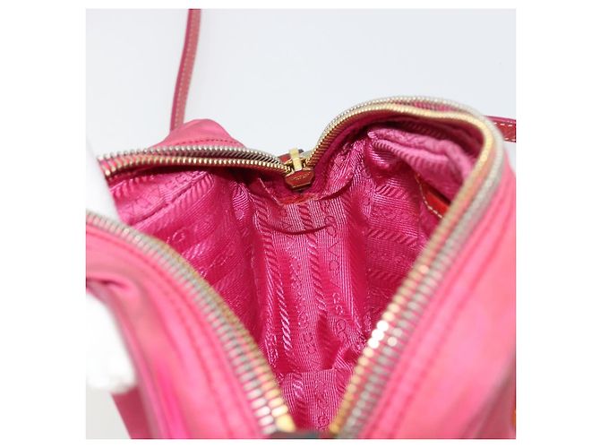 PRADA Shoulder Bag Nylon Pink Gold - vista 20