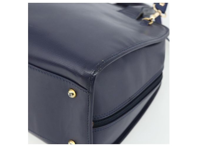 Céline CELINE Hand Bag Leather 2way Navy Gold - vista 12